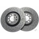 Brembo "XTRA" Bremsscheiben gelocht 09.7880.1X (312x25 mm - innenbelüftet) VA - Audi Seat Skoda VW