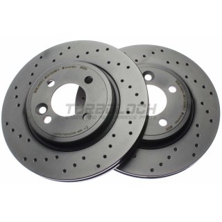 Brembo "XTRA" Bremsscheiben gelocht 09.8655.1X (276x22 mm - innenbelüftet) VA - Mini (R50, R53) Mini Cabrio (R52)