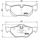 Brembo Bremsbeläge P06038 HA - BMW 1er (E81 E82 E87 E88) 3er (E90 E91 E92 E93) X1 (E84)