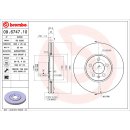 Brembo "Coated Disc Line" Bremsscheiben 09.6747.10 (288x25 mm - innenbelüftet) VA - Golf III / Passat (35i) / Vento