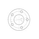 Distanzscheibe 12mm LK: 5x112mm NLB: 66,5mm - mit Felgenzentrierung