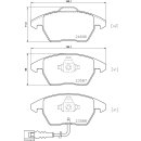 Brembo Bremsbeläge P85146 VA - Audi Seat Skoda VW