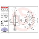 Brembo "XTRA" Bremsscheiben gelocht 09.9772.1X (312x25 mm - innenbelüftet) VA - Audi Seat Skoda VW