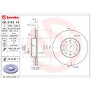 Brembo "Coated Disc Line" Bremsscheiben 09.9145.11 (288x25 mm - innenbelüftet) VA - Audi Seat Skoda VW