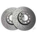 Brembo "XTRA" Bremsscheiben gelocht 09.5745.2X (288x25 mm - innenbelüftet) VA - Audi Seat Skoda