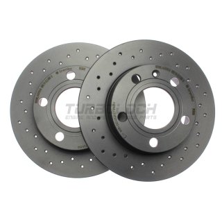 Brembo "XTRA" Bremsscheiben gelocht 08.9136.1X (245x10 mm) HA - Audi Seat