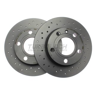 Brembo "XTRA" Bremsscheiben gelocht 08.9136.1X (245x10 mm) HA - Audi Seat