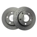 Brembo "XTRA" Bremsscheiben gelocht 08.9136.1X (245x10 mm) HA - Audi Seat