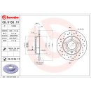 Brembo "XTRA" Bremsscheiben gelocht 08.9136.1X (245x10 mm) HA - Audi Seat