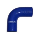 Ø 63mm / 90° Bogen / Silikonschlauch - blau