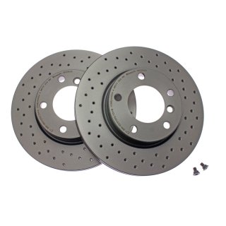 Brembo "XTRA" Bremsscheiben gelocht 09.5390.3X (286x22 mm - innenbelüftet) VA - BMW E36 E46 Z3 Z4