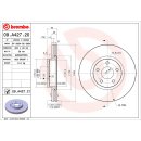 Brembo "Coated Disc Line" Bremsscheiben 09.A427.21 (300x28 mm - innenbelüftet) VA - Ford Mondeo (BA7)