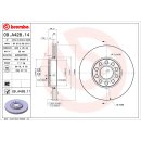 Brembo "Coated Disc Line" Bremsscheiben 09.A428.11 (288x25 mm - innenbelüftet) VA - Skoda Superb (3U) VW Passat (3B)