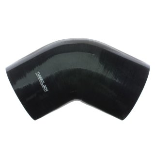 silicone hose black Silikonschlauch Ø 76 mm 60° Bogen schwarz