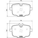 Brembo Bremsbeläge P06061 HA - BMW 5er (F11 F12) 6er (F06 F13) 7er (G11 G12)