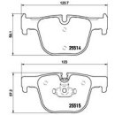 Brembo Bremsbeläge P06072 HA - BMW 3er (F30 F31 F34 F80) 4er (F32 F33 F36 F82)