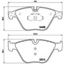 Brembo Bremsbeläge P06074 VA - BMW 5er (F07 F10 F11) 6er (F06 F12 F13) 7er (F01 F02 F03 F04)