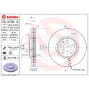 Brembo "Coated Disc Line" Bremsscheiben 09.A758.11 (320x30 mm) VA - Audi A4 (B8) A5 (8T 8F) Q5 (8R)