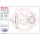 Brembo "Coated Disc Line" Bremsscheiben 08.9136.11 (245x10 mm) - Audi A4 (B5 B6 B7) Seat Exeo (3R)