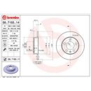 Brembo "Coated Disc Line" Bremsscheiben 08.7165.11 (230x9 mm) HA - Audi Seat Skoda VW