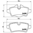 Brembo Bremsbeläge P06052 HA - Mini (R56) Clubman (R55) Cabrio (R57) Coupe (R58) Roadster (R59)