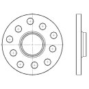 Distanzscheibe 12mm LK: 5x100mm 5x112mm NLB: 57,1mm - mit Felgenzentrierung