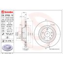 Brembo "Coated Disc Line" Bremsscheibe 09.9768.11 (310x22mm -  innenbelüftet) HA - Audi TT (8J) quattro