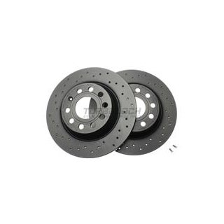 Brembo "XTRA" Bremsscheiben gelocht 08.A202.1X (282x12 mm) HA - Audi Seat Skoda VW