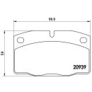 Brembo Bremsbeläge P59005 VA - Opel Ascona B/C Corsa A Kadett E Omega A Rekord E Vectra A