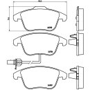 Brembo Bremsbeläge P85113 VA - Audi A4 (B8) A5 (8T 8F)