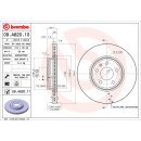 Brembo "Coated Disc Line" Bremsscheiben 09.A820.11 (314x25 mm - innenbelüftet) VA - Audi A4 (B8 B9) A5 (8T 8F)