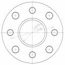 Distanzscheibe 10mm LK: 4x100mm 4x108mm NLB: 57,1mm - mit Felgenzentrierung