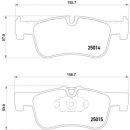 Brembo Bremsbeläge P06078 VA - BMW 1er (F20, F21) 2er Coupe (F22, F87) 2er Cabrio (F23)