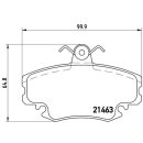 Brembo Bremsbeläge P68008 VA - Alpine Dacia Peugeot Renault