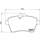 Brembo Bremsbeläge P50056 VA - Mercedes Benz A-Klasse (W169) B-Klasse (W245)