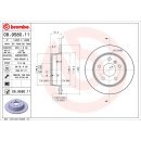 Brembo "Coated Disc Line" Bremsscheiben 08.9580.11 (258x8 mm) HA - Mercedes Benz A-Klasse (W169) B-Klasse (W245)