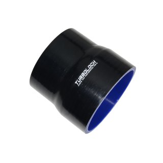 Ø 35 > 25mm / Reduzierer L:76mm / Silikonschlauch - schwarz