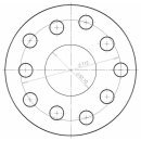 Distanzscheibe 5mm LK: 5x114,3mm 5x127mm NLB: 71,5mm
