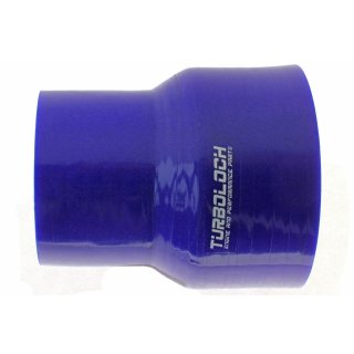 Ø 57 > 51mm / Reduzierer L:100mm / Silikonschläuche - blau