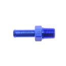 Schraubnippel Rohradapter Alu blau - gerade 1/8" NPT...