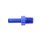 Schraubnippel Rohradapter Alu blau - gerade 1/8" NPT auf Ø 1/4" 6,3mm
