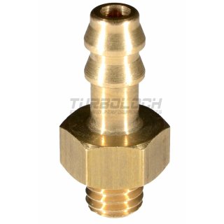 Schlauchtülle Einschraubstutzen 4mm M5 Gewinde Messing