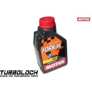 Motul Fork Oil Expert Light 5W Road & Off Road 1L - Gabelöl für Gabeln im Rennsport (101142)