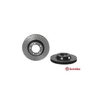 Brembo "Coated Disc Line" Bremsscheiben 09.C877.11 gelocht (330x34 mm) VA - Porsche 911 (996 997) Carrera 4S GT GT3 Turbo S