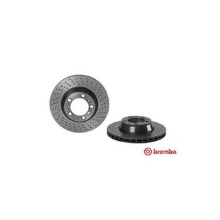 Brembo "Coated Disc Line" Bremsscheiben 09.C878.11 gelocht (330x28 mm) HA - Porsche 911 (991 996 997) Carrera Carrera S/4S GT2 GT3 Turbo