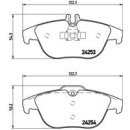 Brembo Bremsbeläge P50068 HA - Mercedes-Benz C-Klasse (W204 S204) C-Coupe (C204) E-Coupe/Cabrio (A207 C207)