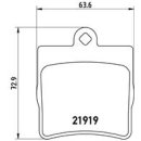 Brembo Bremsbeläge P50072 HA - Mercedes-Benz C-Klasse (W203 S203 CL203) CLK (C209 A209) E-Klasse Cabrio (A124) SLK (R171)