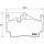 Brembo Bremsbeläge P65028 HA - Porsche Cayman (981 982 987) Boxster (981 982 987) Boxster Spyder (987)