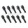 Radschraube Kugelbund M14 x 1,5 x 45mm R14 SW19 - Porsche (Schwarz)