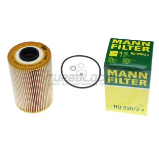 Ölfilter - Mann HU 930/3x - BMW E23 E24 E28 E32 E34 (6-Zyl. M30 2.8-3.5)